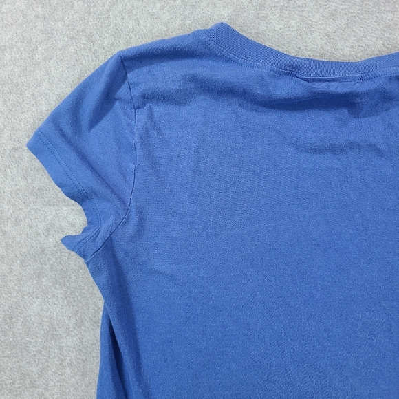 Vintage Y2K Smurfs Graphic Shirt Womans Large Blue Slim Fit Tee Jenny Leigh - Picture 13 of 14